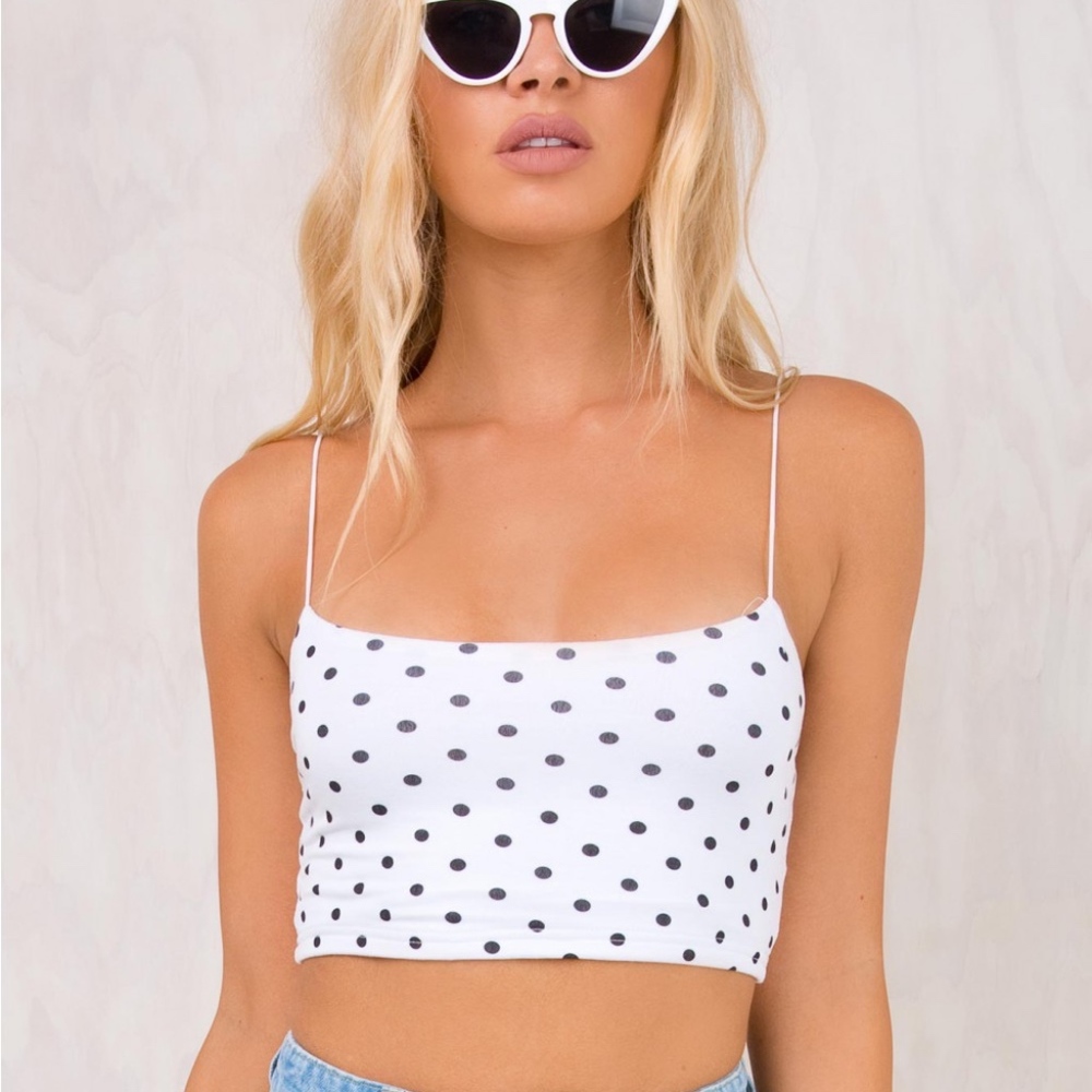 Polka Dot Crop Top